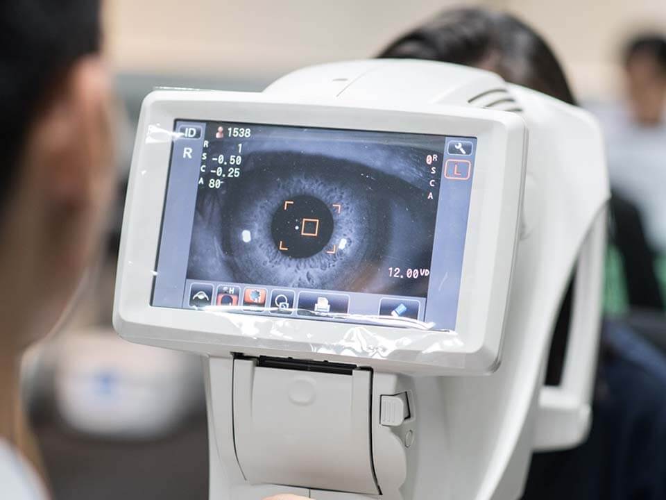 Biometria Ultrassônica exames hospital de olhos