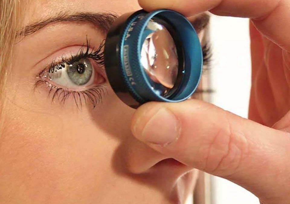 Gonioscopia exames hospital de olhos
