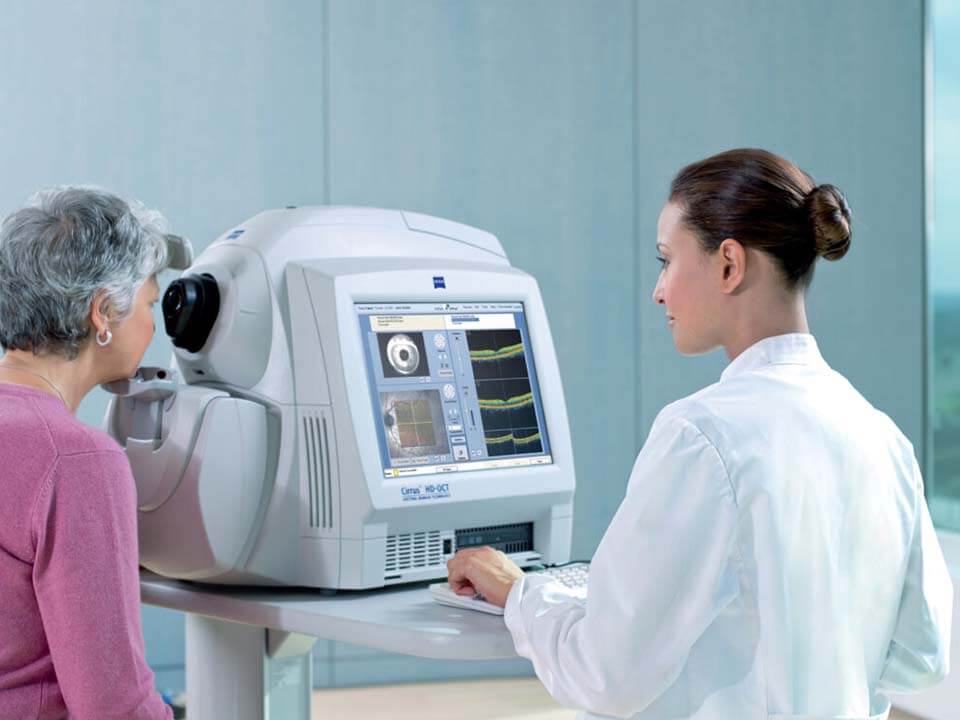 Tomografia de Coerência Óptica-OCT exames hospital de olhos